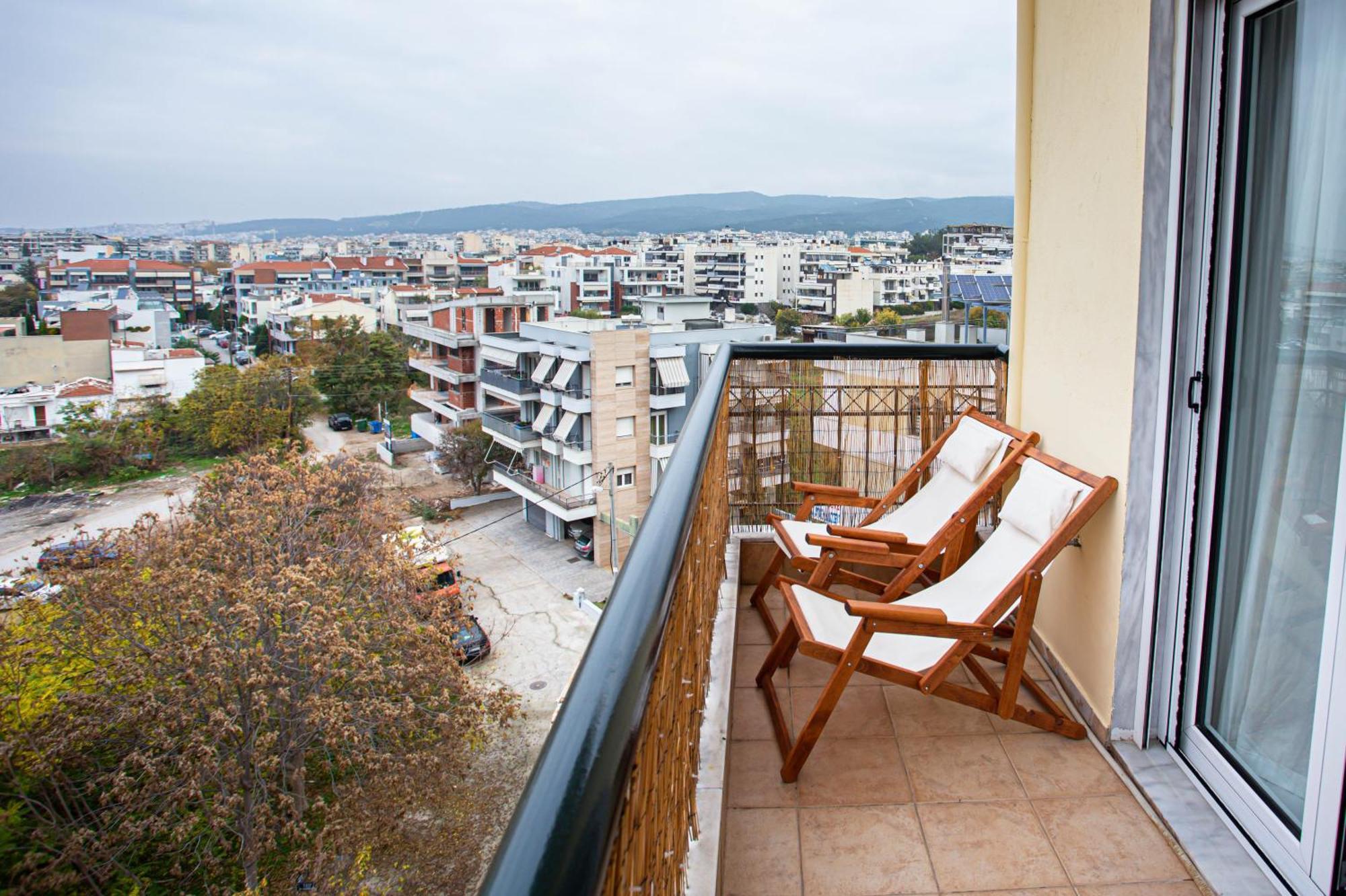 Celestial Garden-Thessaloniki'S Modern, Eclectic Penthouse With An Amazing View And Veranda Экстерьер фото